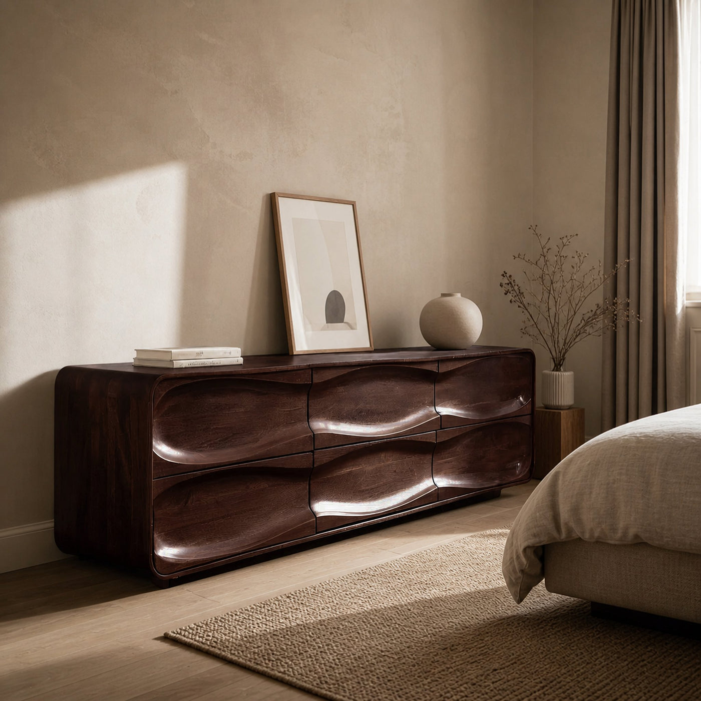 Handcrafted Storage Cabinet For Living Room - product view 7