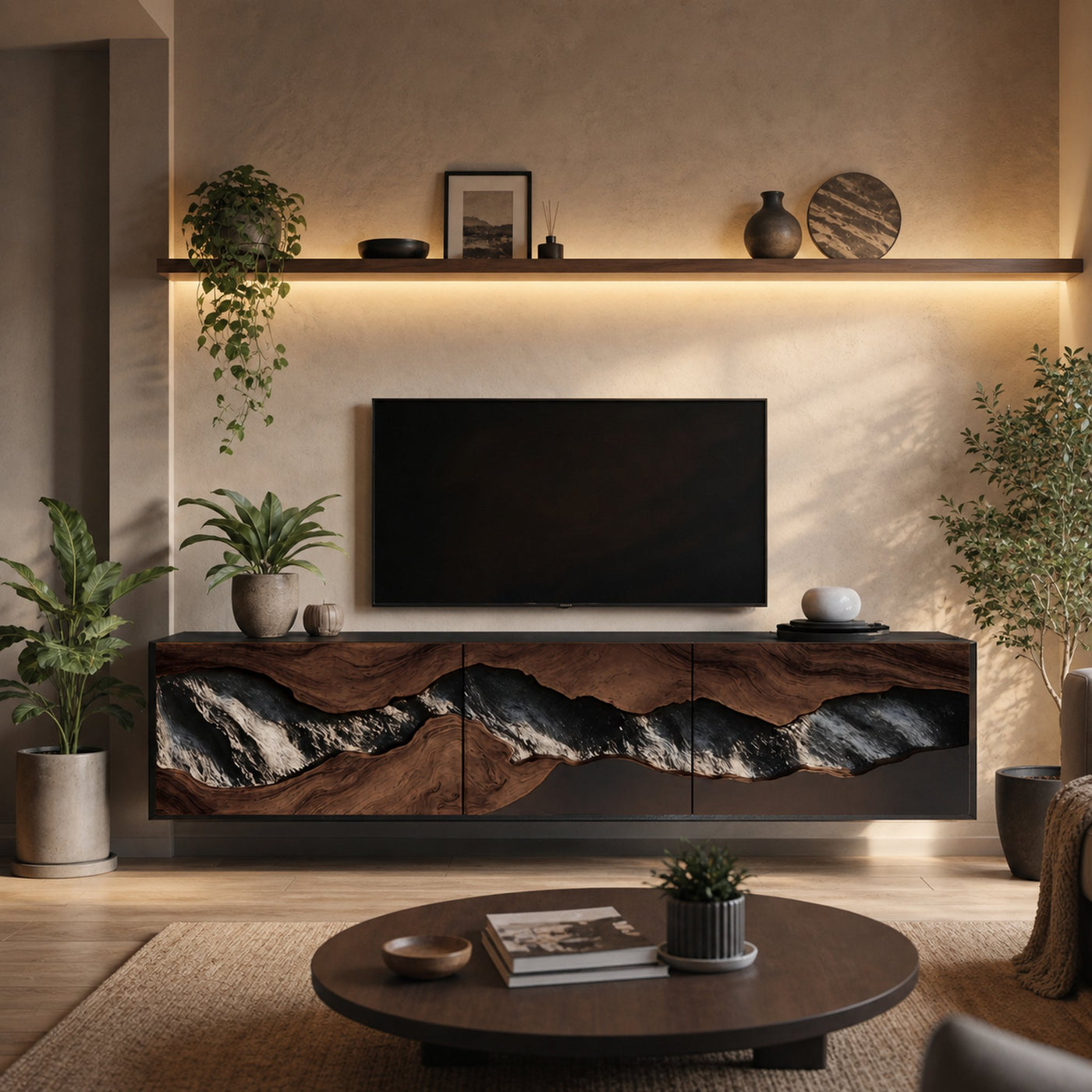 Handcrafted TV Console For Cozy Living Space - product view 7