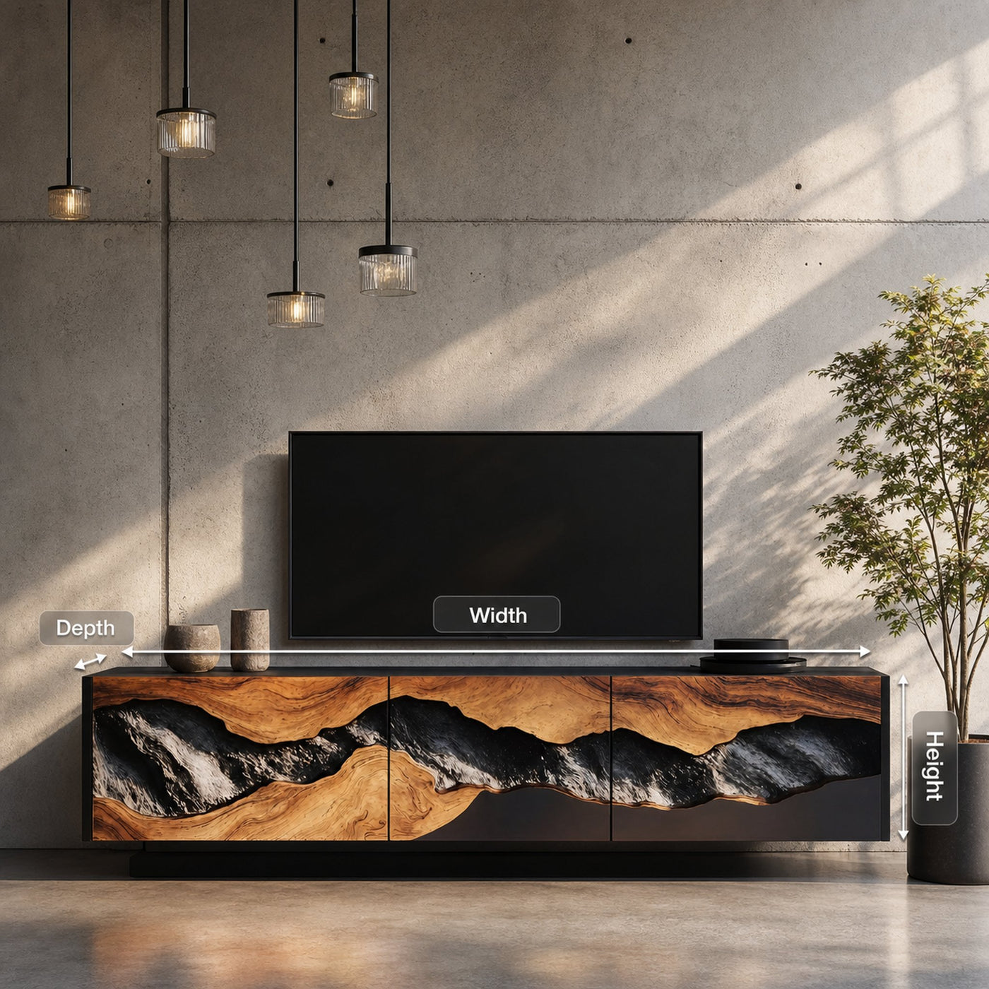Handcrafted TV Console For Cozy Living Space - product view 8