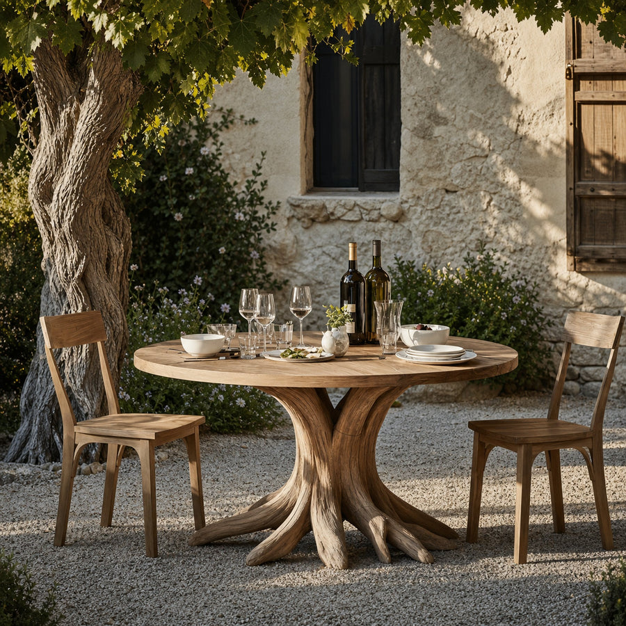 Handcrafted Wood Dining Table For Kitchen Interior