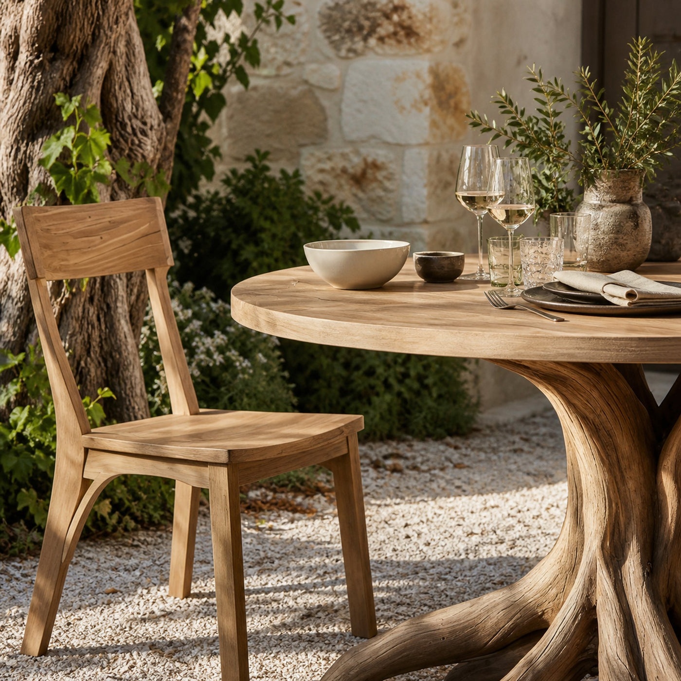 Handcrafted Wood Dining Table For Kitchen Interior - product view 3