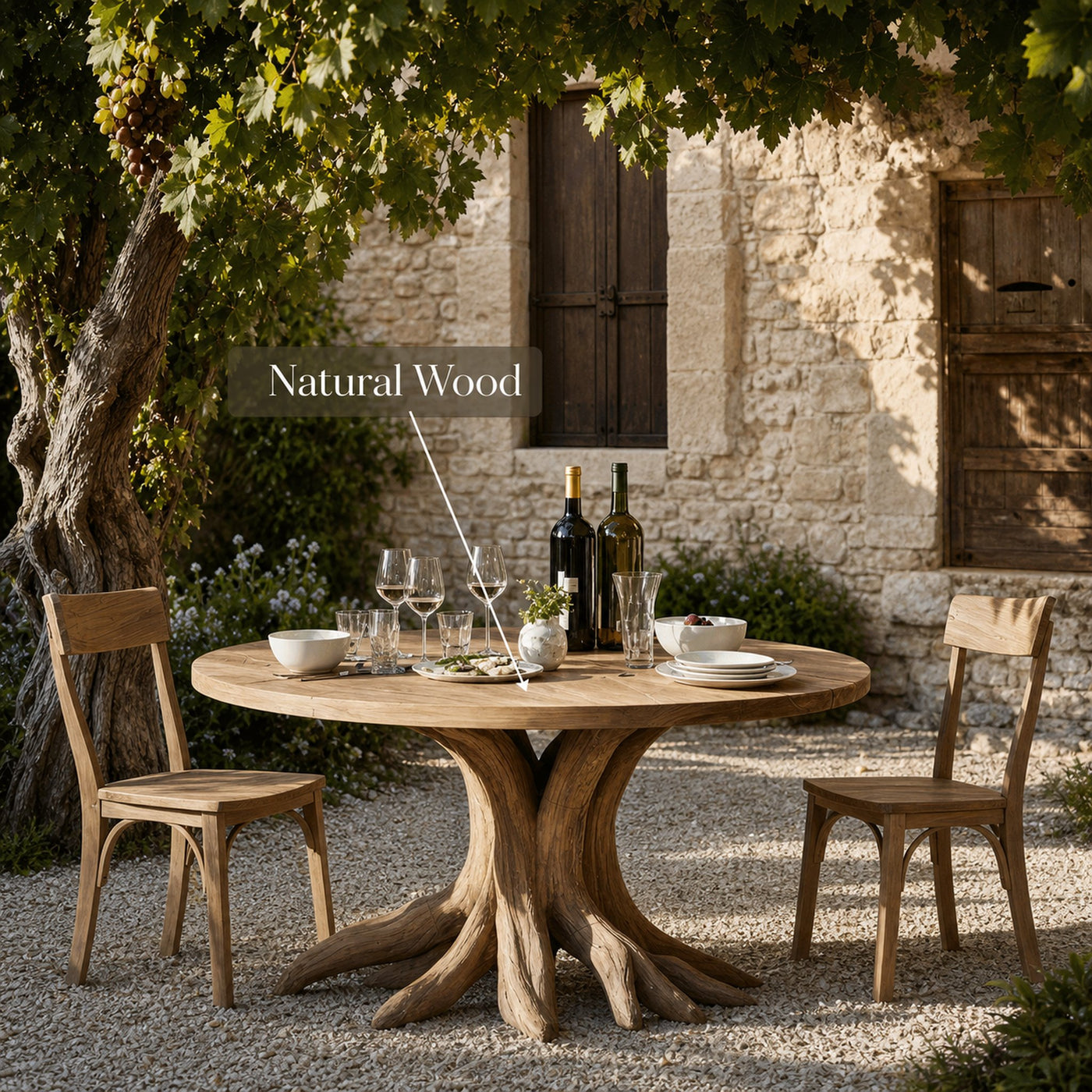 Handcrafted Wood Dining Table For Kitchen Interior - product view 5