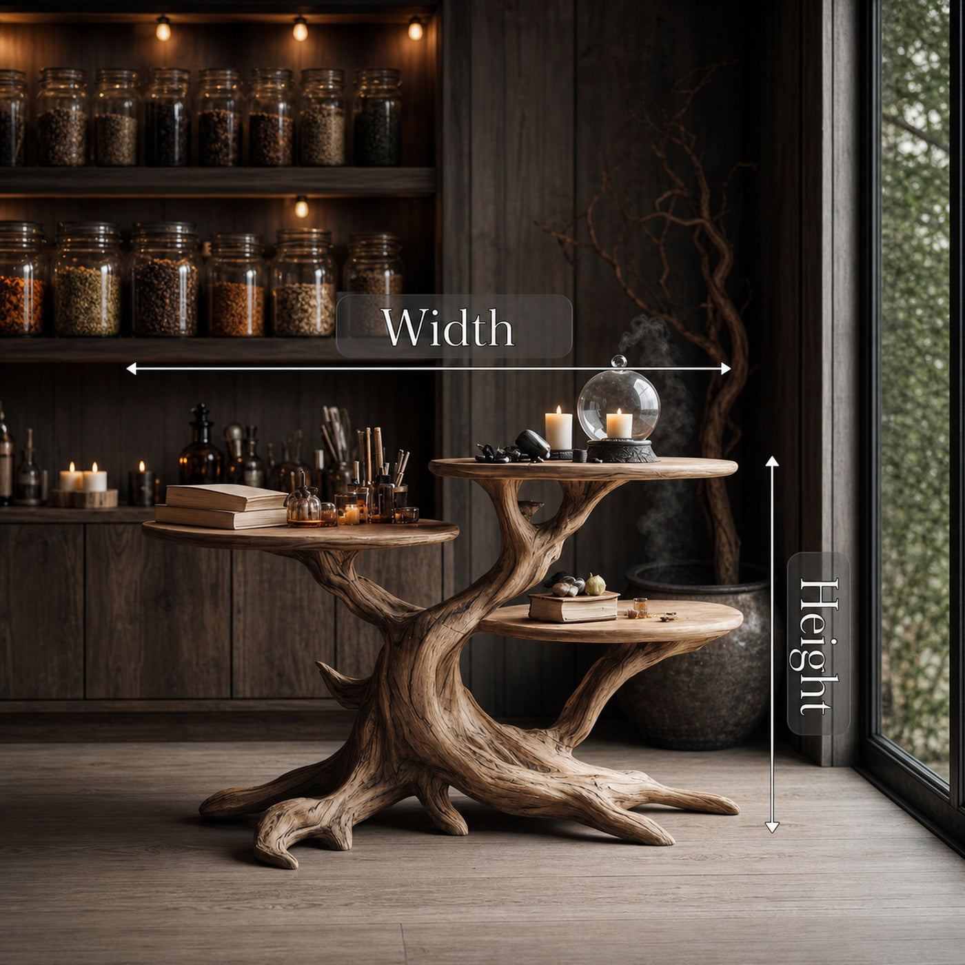 Handcrafted Wooden End Table For Furniture Decor Pumpkin Halloween Look - product view 6