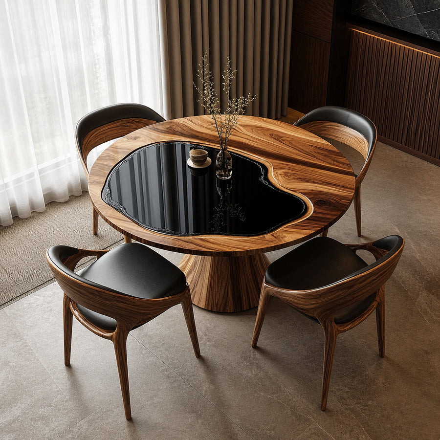Handmade Round Kitchen Table Home Decor Housewarming Gift