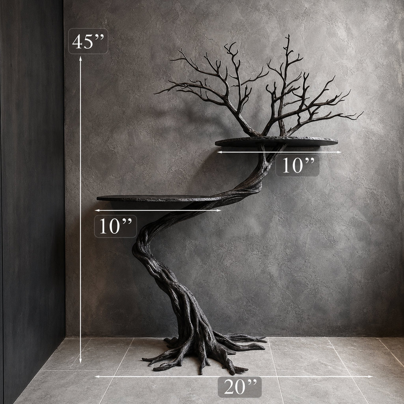 Handmade Wild Mulberry Wood Tree Shelf For Elegant Living Rooms - product view 6