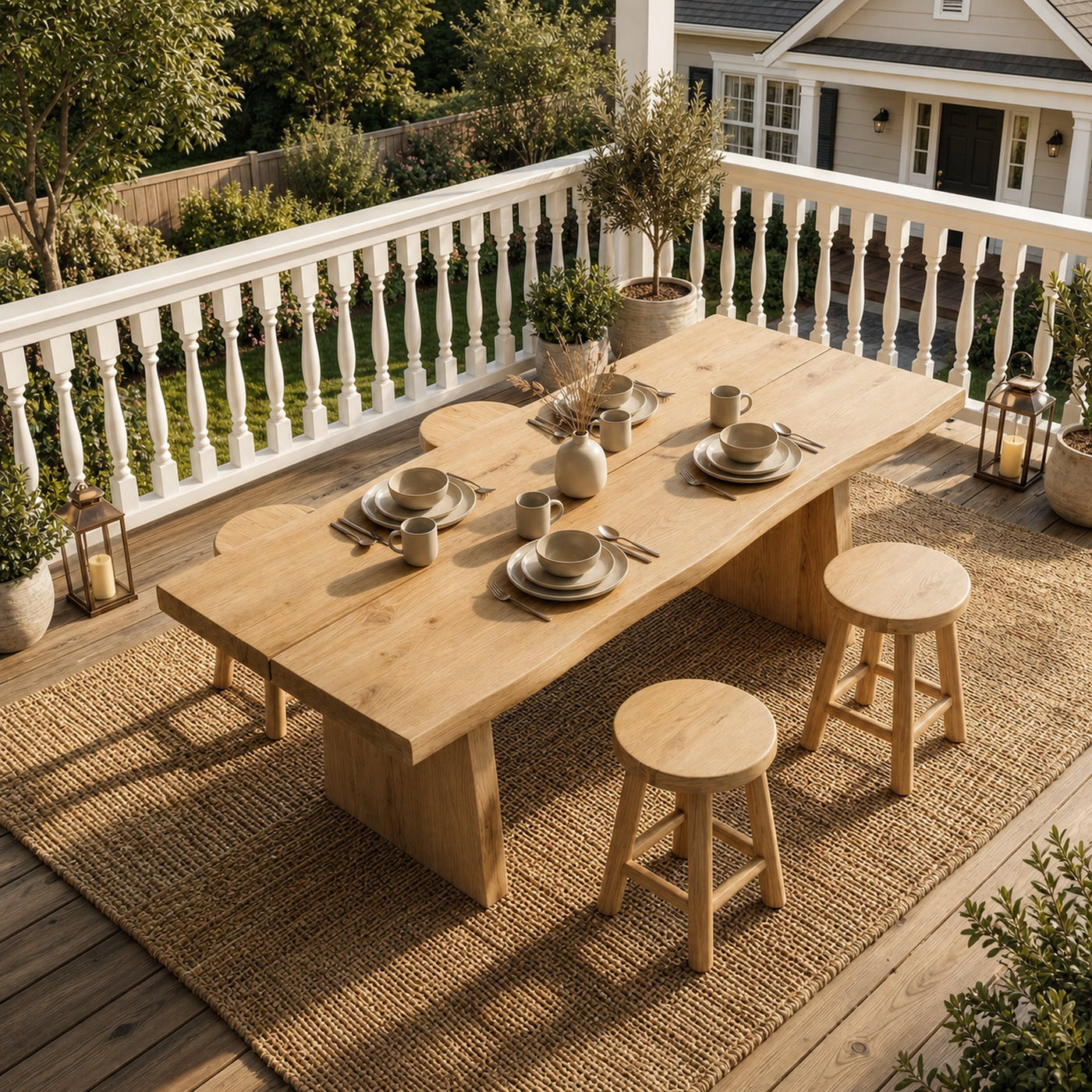 Japandi Minimal Dining Table For Dining Room And Kitchen - product view 5