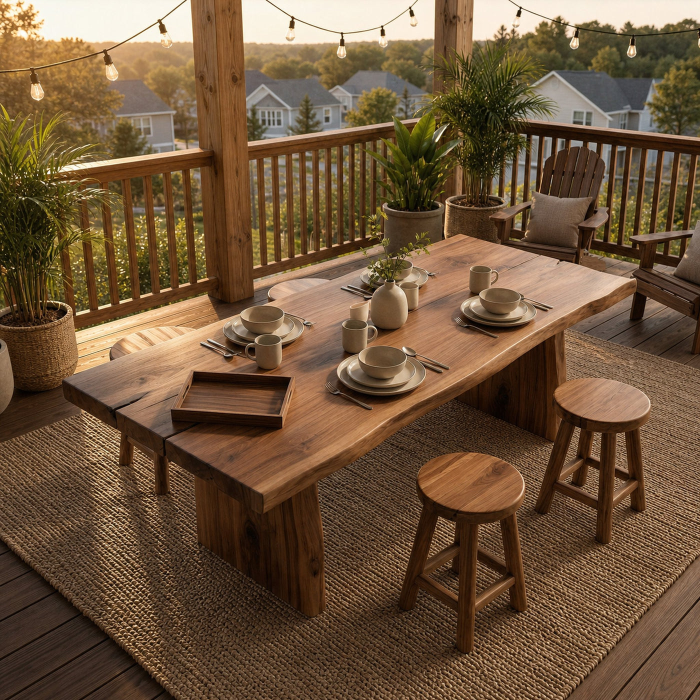 Japandi Minimal Dining Table For Dining Room And Kitchen - product view 7