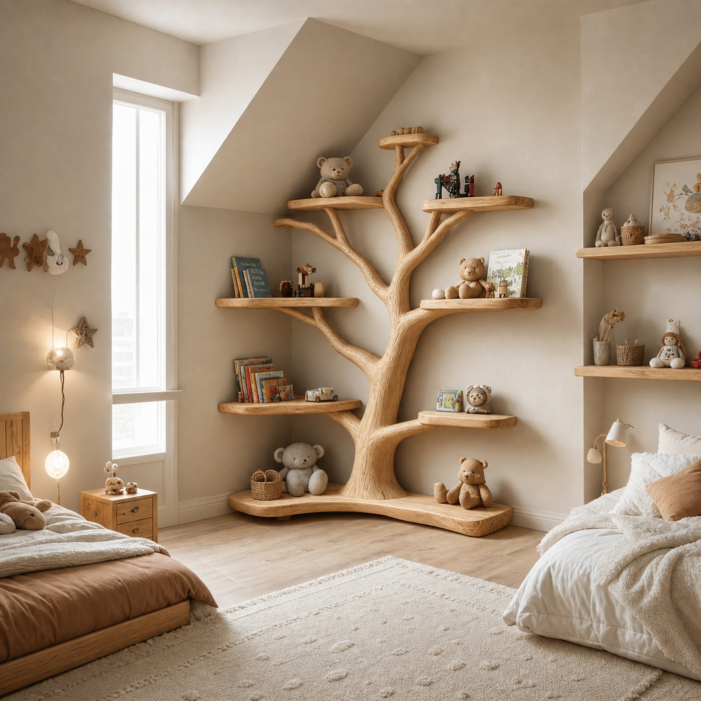 Kids Tree Bookshelf Handmade Decor Home Gift