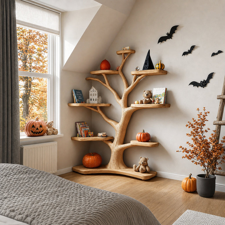 Kids Tree Bookshelf Handmade Decor Home Halloween