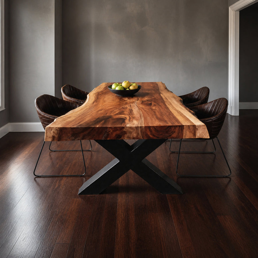 Kitchen Decor Handcrafted Live Edge Dining Table Premium