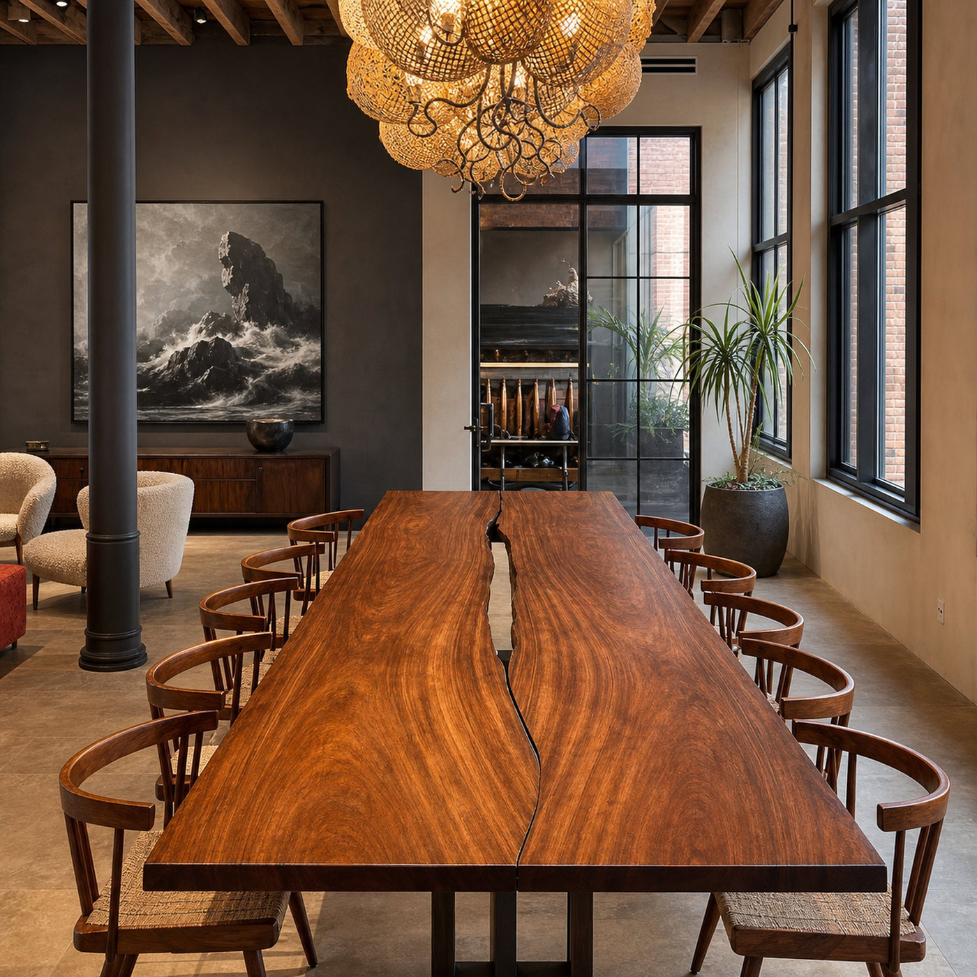 Live Edge Dining Table Kitchen Table Decor Home Gift