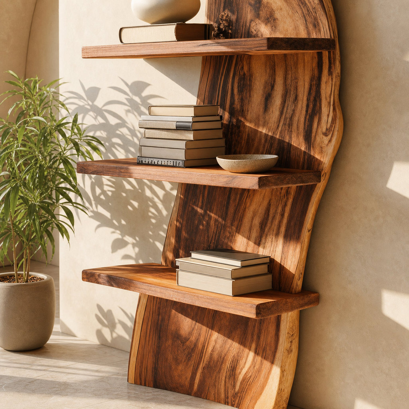 Luxury Curved Floating Shelf For Living Room Or Office - product view 4