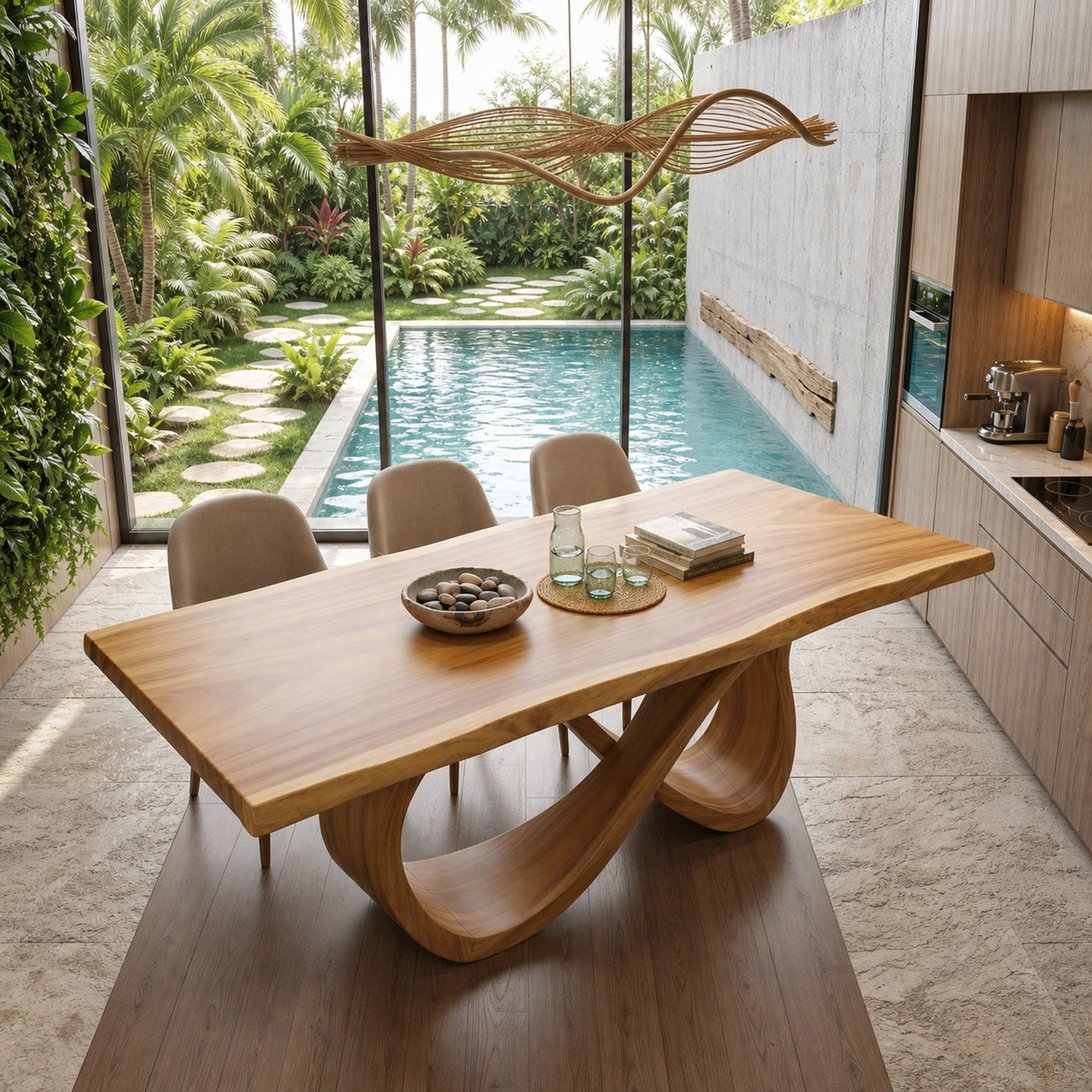 Luxury Dinner Table For Bright Dining Room - product view 2