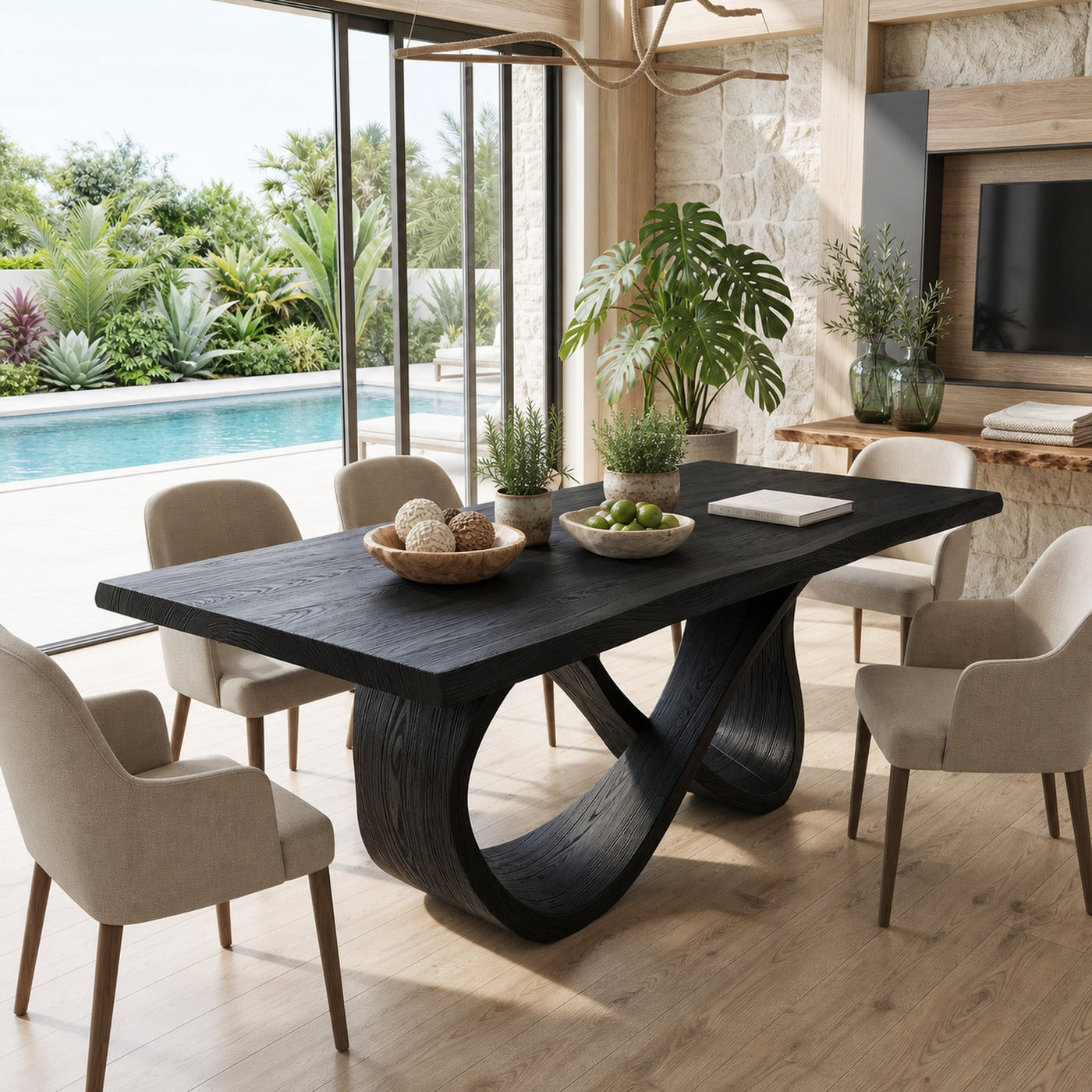 Luxury Dinner Table For Bright Dining Room - product view 4