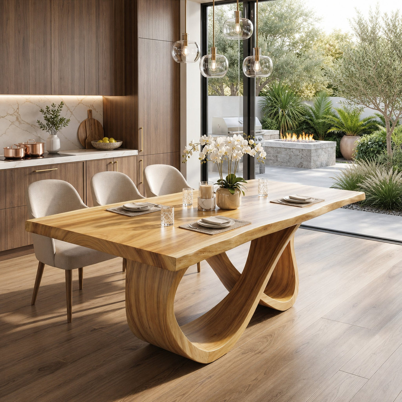 Luxury Dinner Table For Bright Dining Room - product view 5