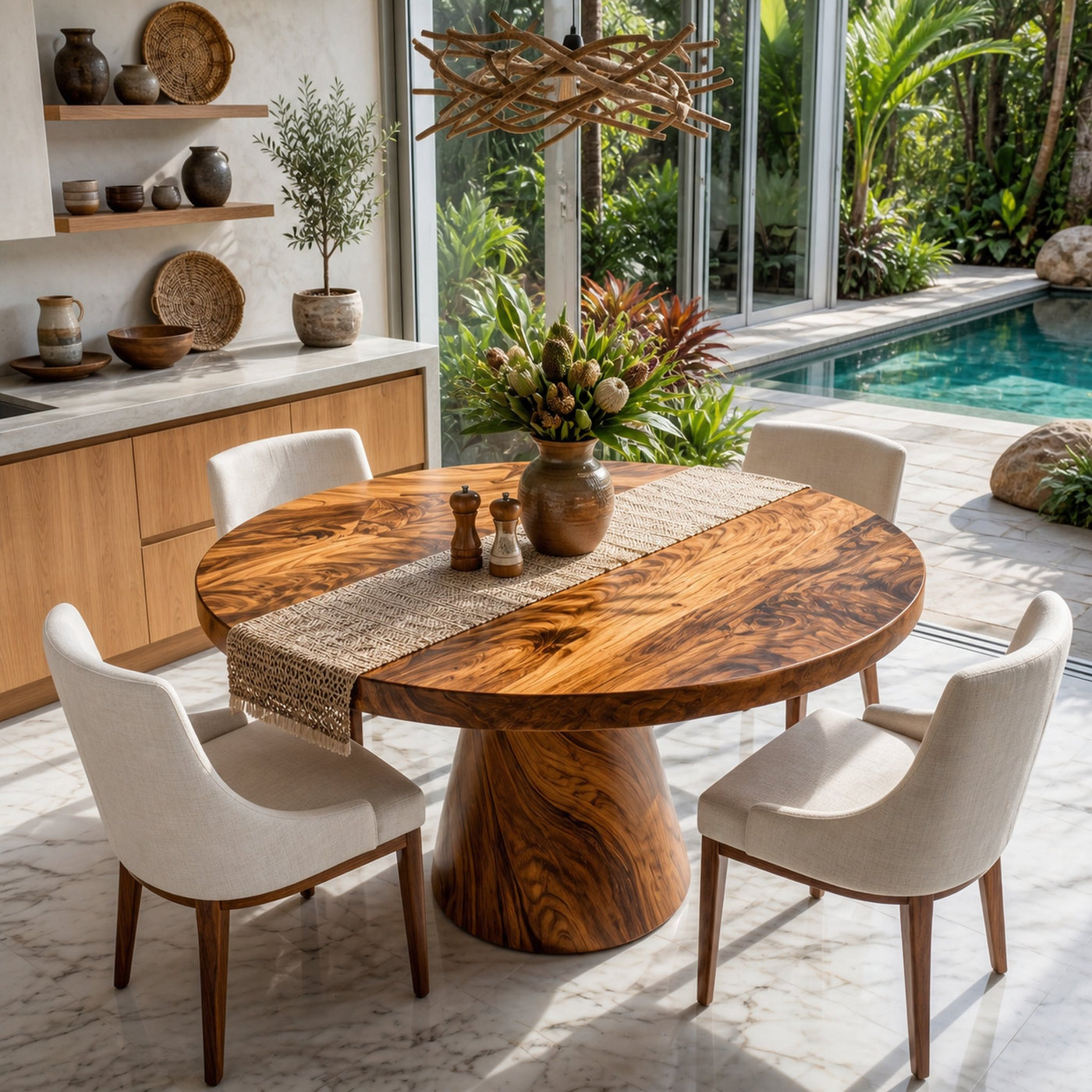 Luxury Round Center Table For Wine Dining Room - product view 2