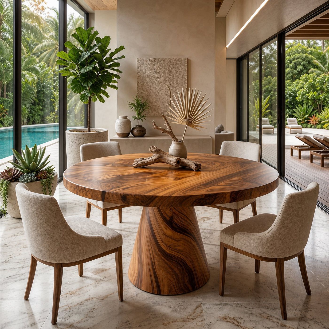 Luxury Round Center Table For Wine Dining Room - product view 3