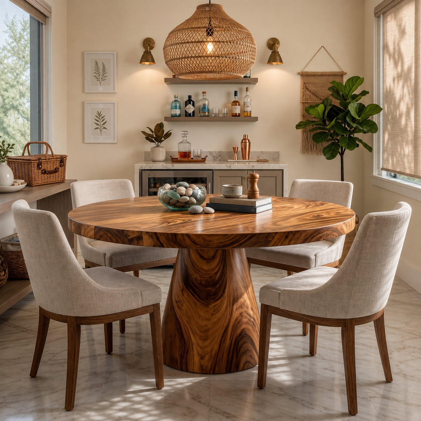 Luxury Round Center Table For Wine Dining Room - product view 6