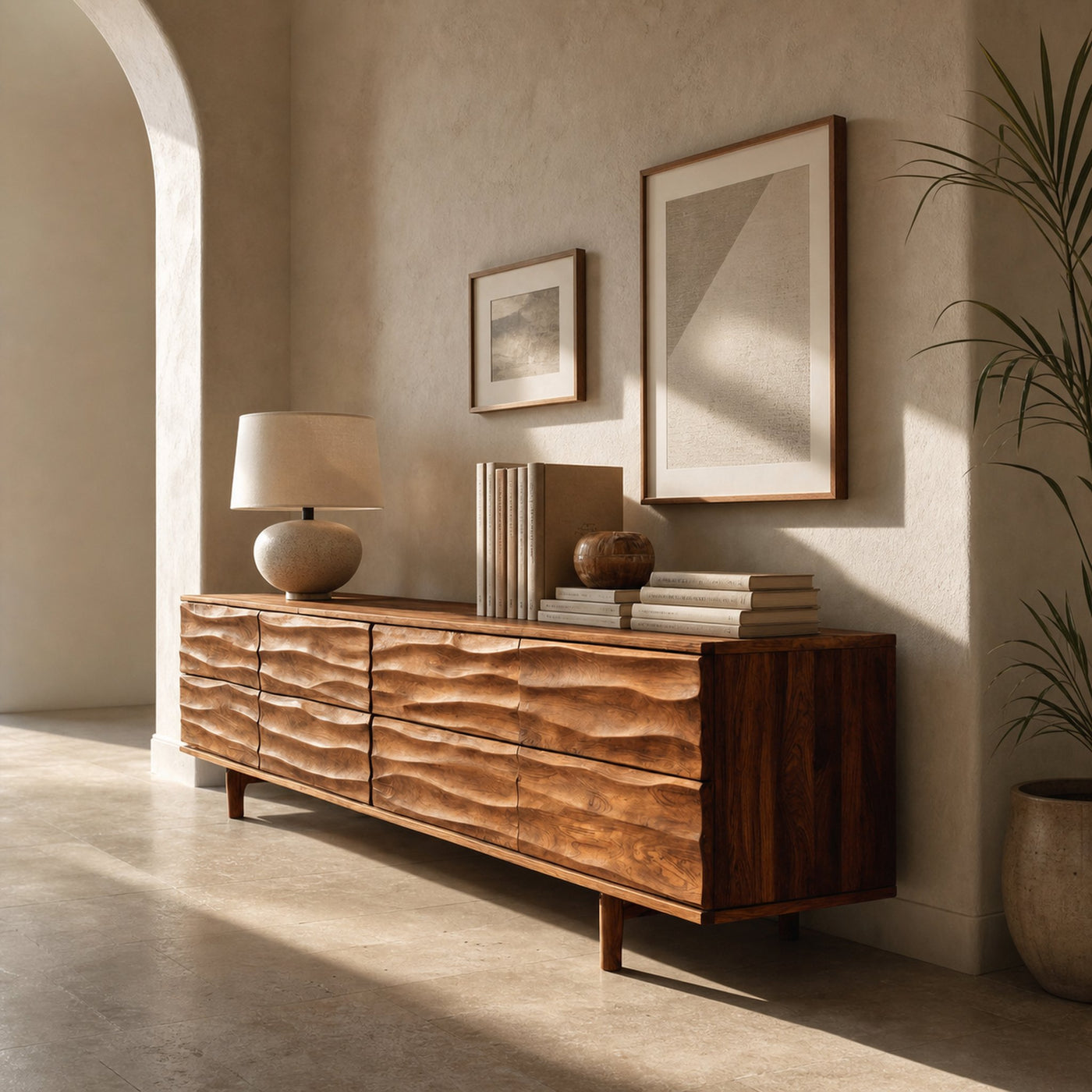 Luxury Sculpted Sideboard For Living Room - product view 5