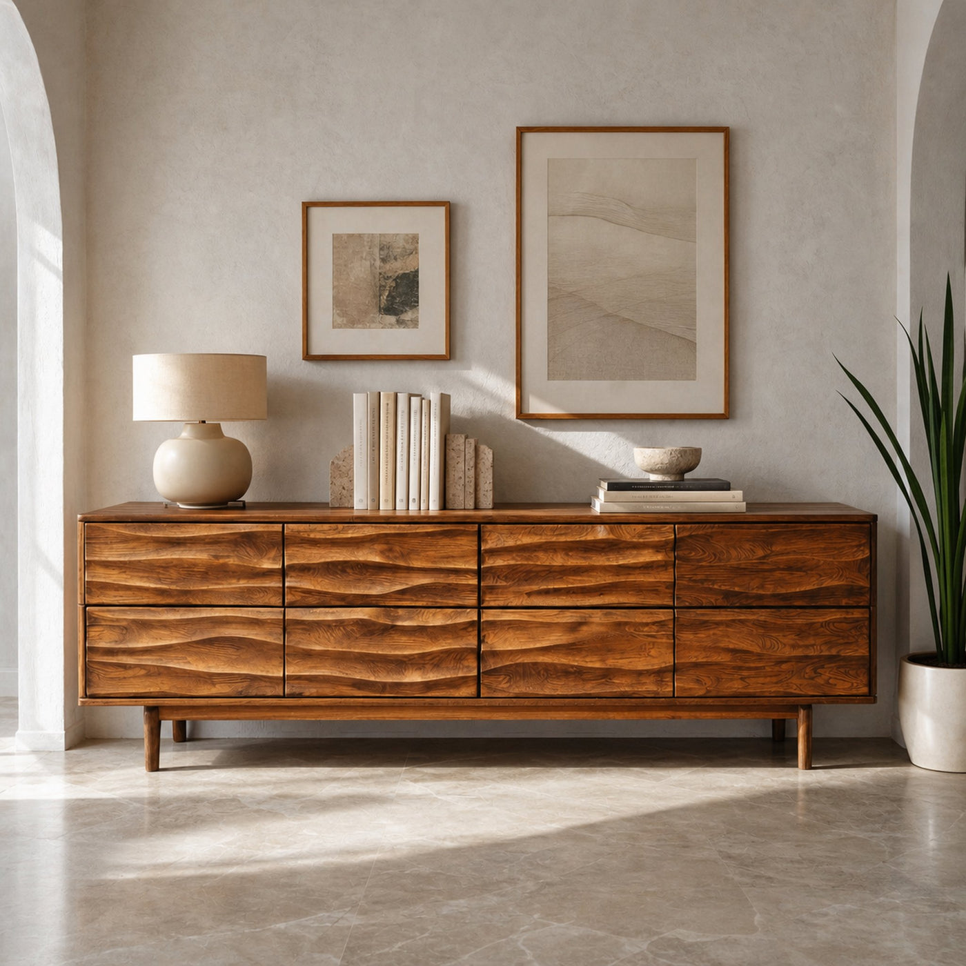 Luxury Sculpted Sideboard For Living Room - product view 6