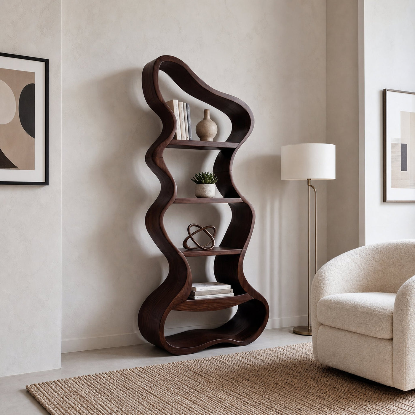 Mediterranean Bookshelf For Entryway - product view 6