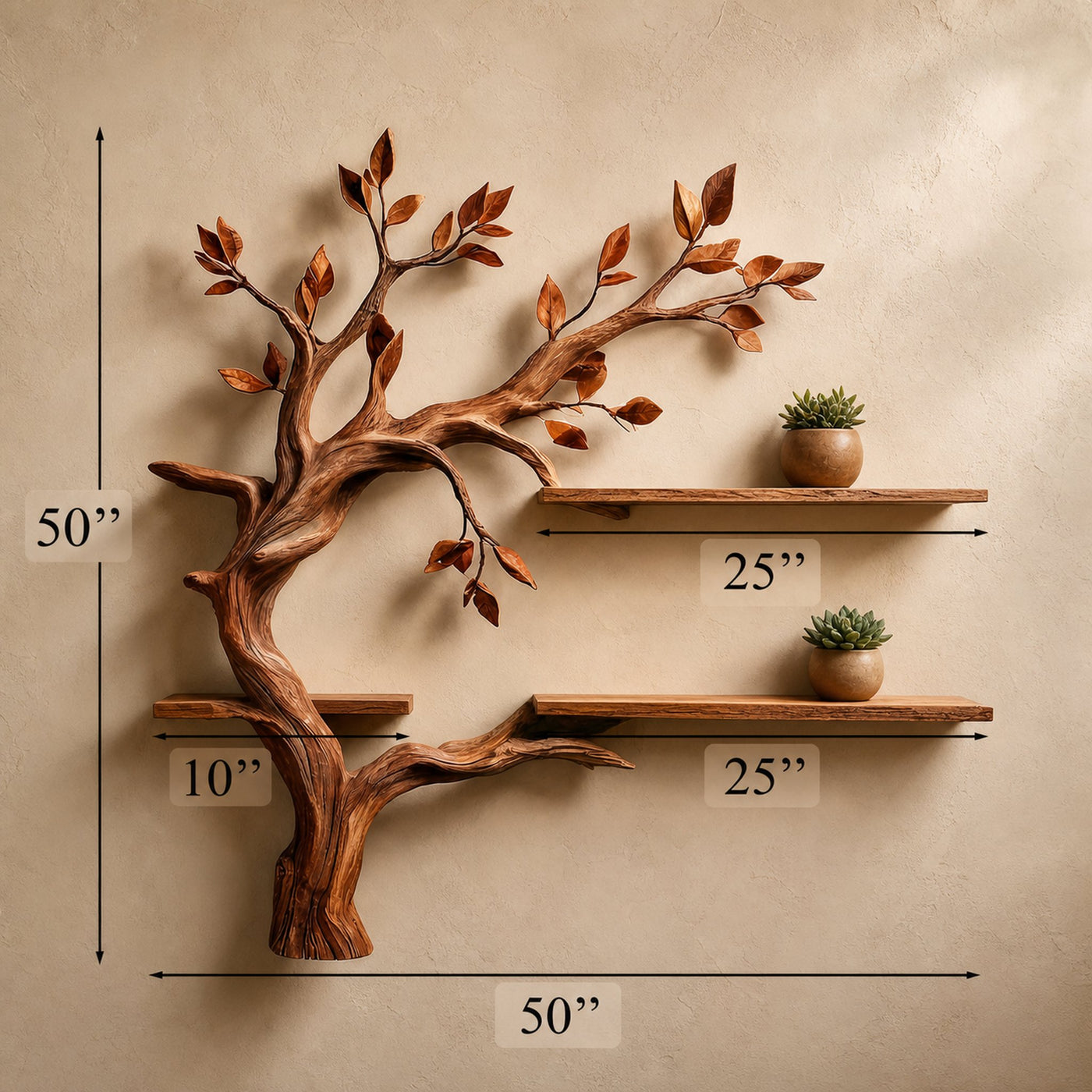 Mid Century Bookcase Tree Branch Shelf Mini Bookcase - product view 4