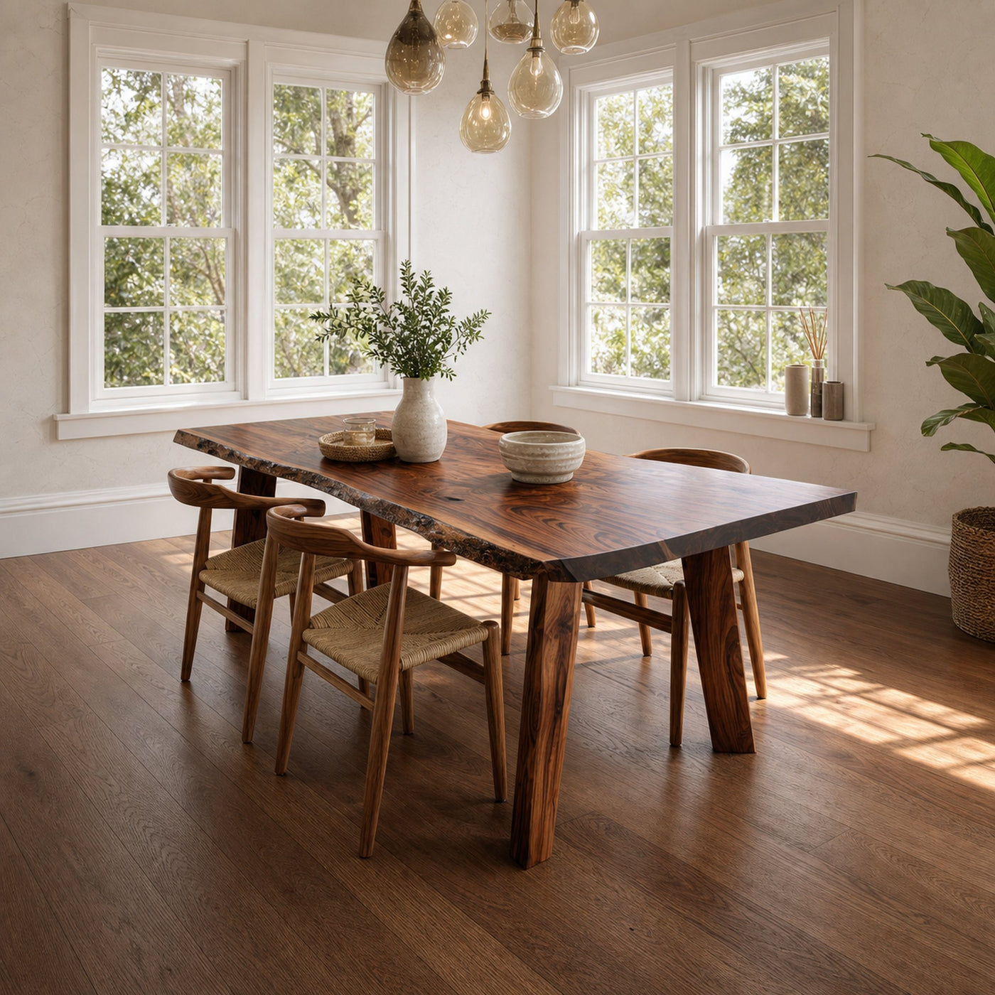 Mid Century Dining Table Dining Room - product view 2