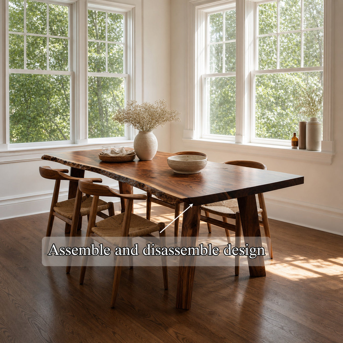 Mid Century Dining Table Dining Room - product view 6