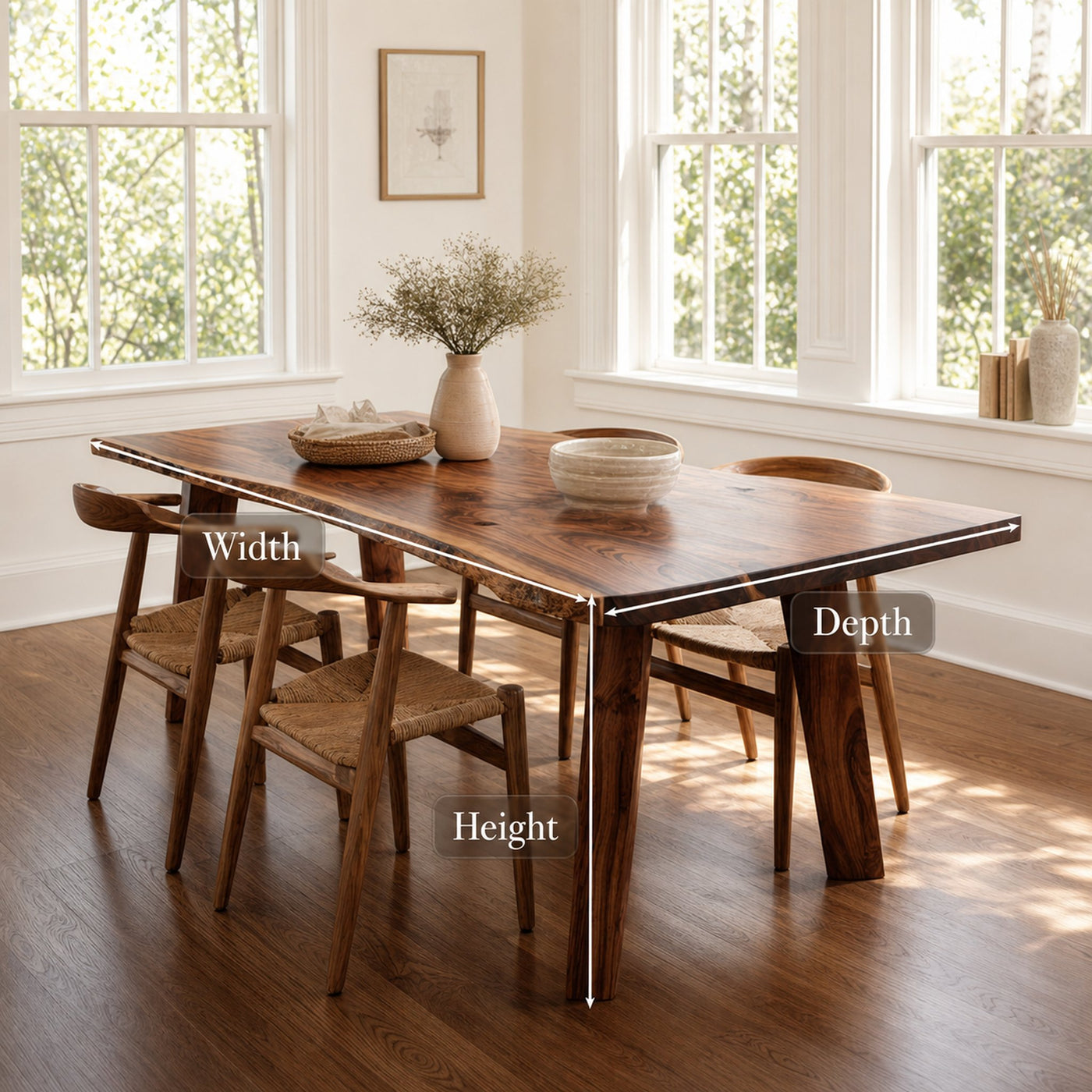 Mid Century Dining Table Dining Room - product view 7