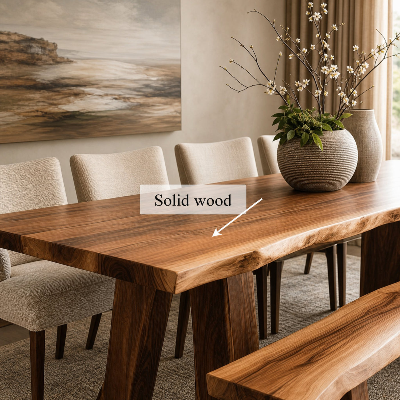 Mid Century Dining Table Modern Home - product view 3