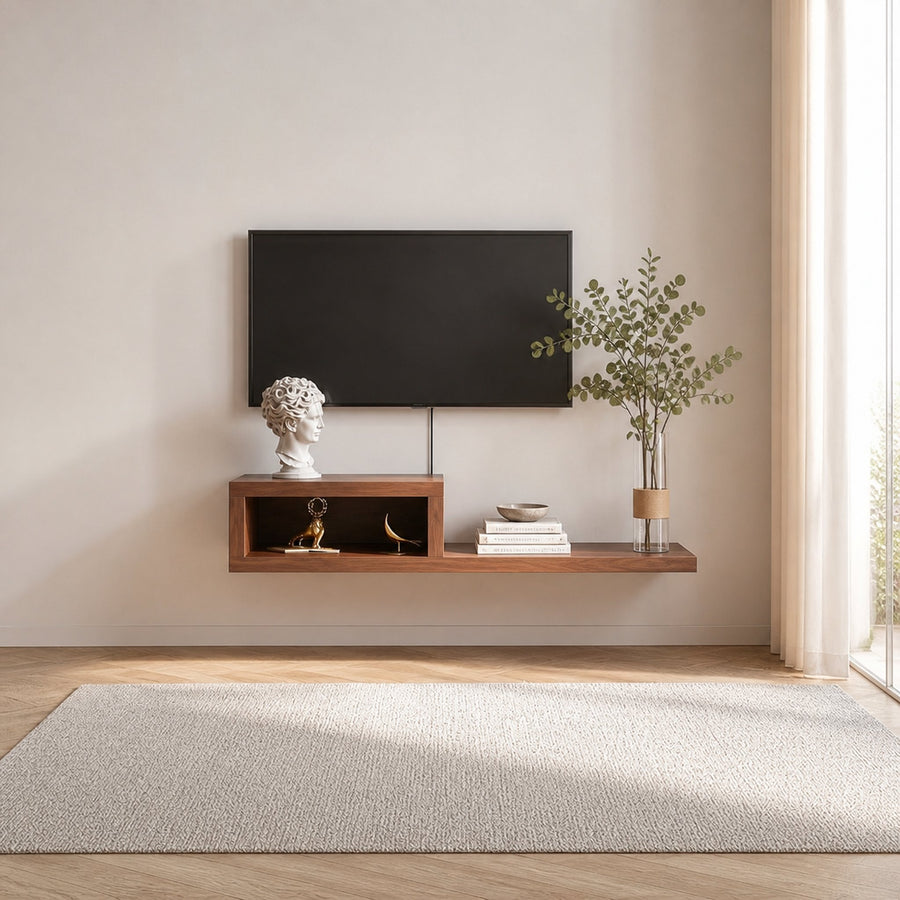 Mid Century Floating TV Console Bedroom Or Living Room