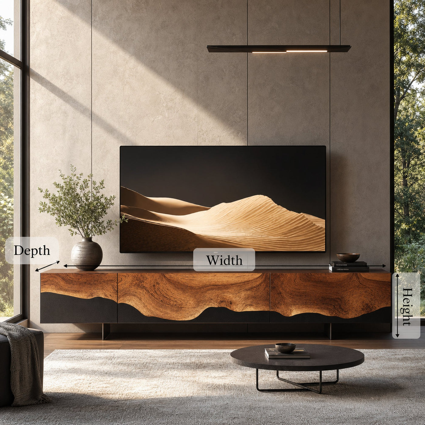 Mid Century Handcrafted Console For Living Room - product view 6