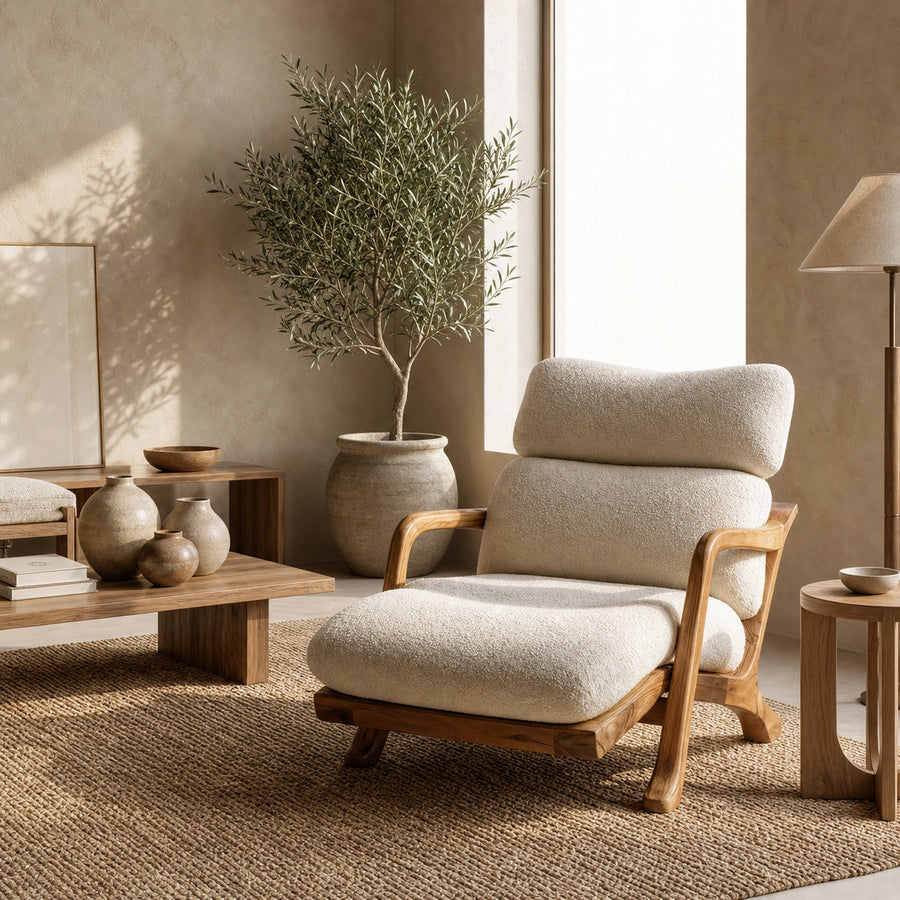 Mid Century Lounge Chair Unique Design For Living Room