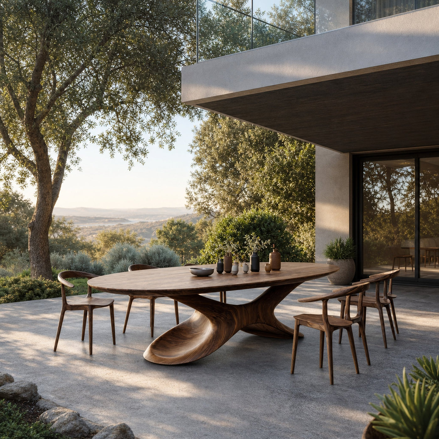 Mid Century Modern Dining Table For Kitchen Use - product view 2