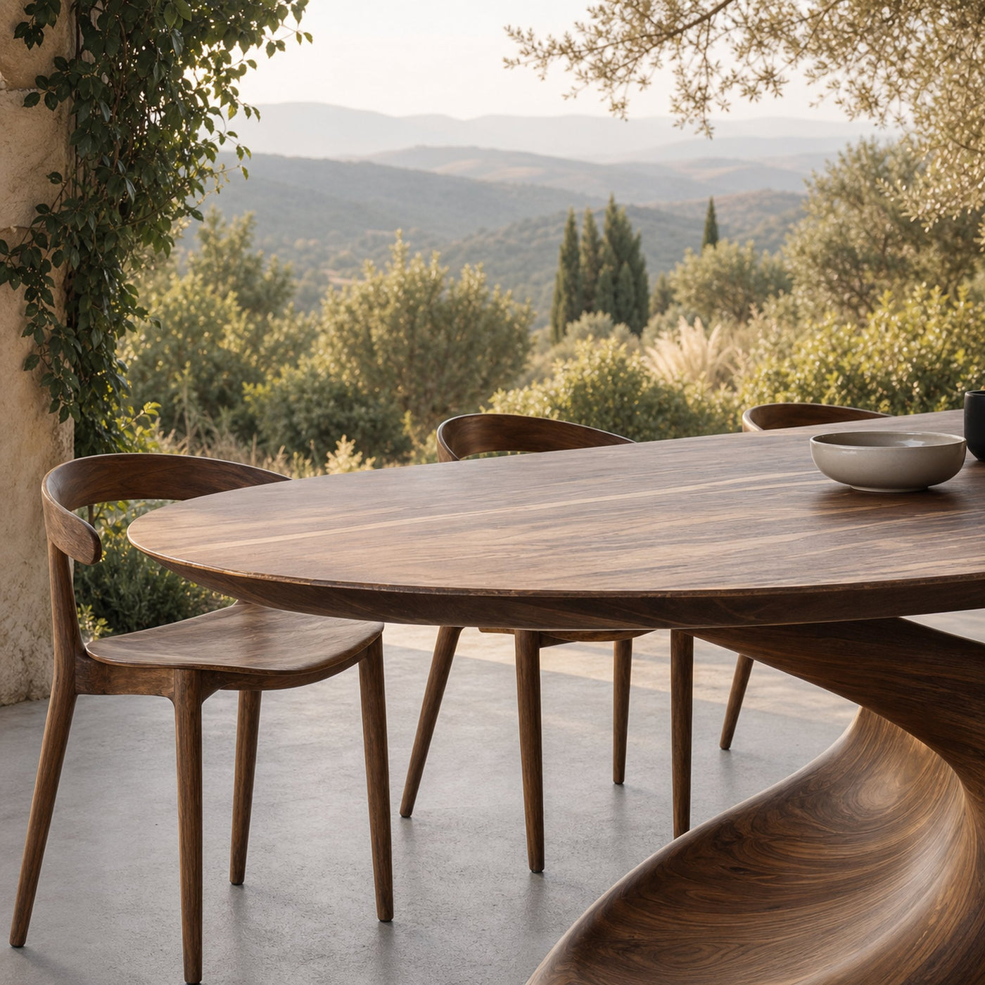 Mid Century Modern Dining Table For Kitchen Use - product view 3