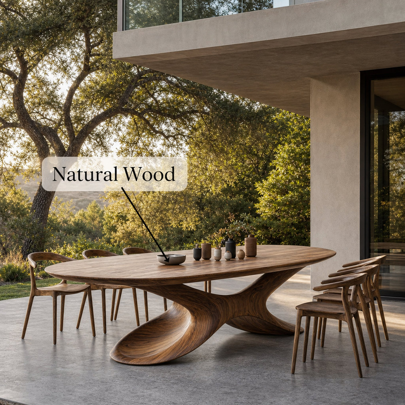 Mid Century Modern Dining Table For Kitchen Use - product view 5