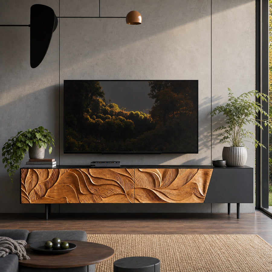 Mid Century TV Cabinet For Furniture Decor