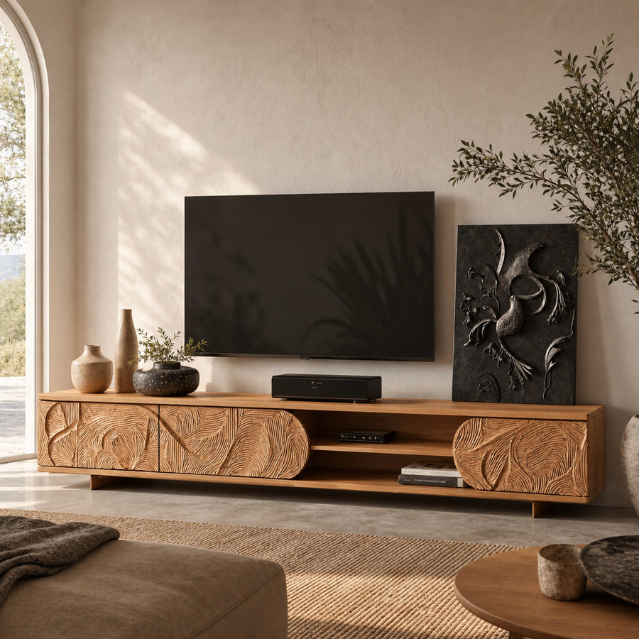 Mid Century TV Stand For Living Room Interiors