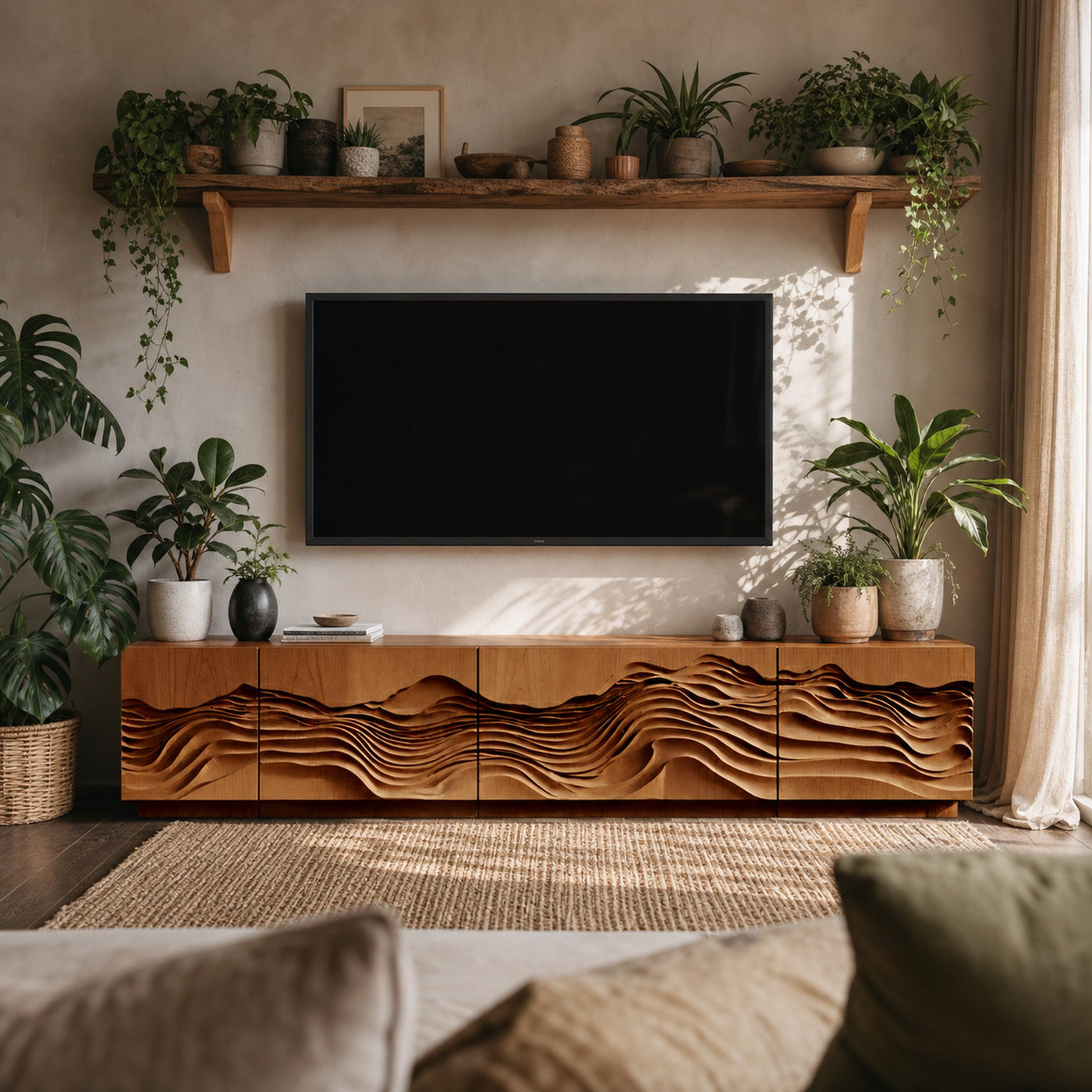 Mid Century TV Table For Living Room Design - product view 6