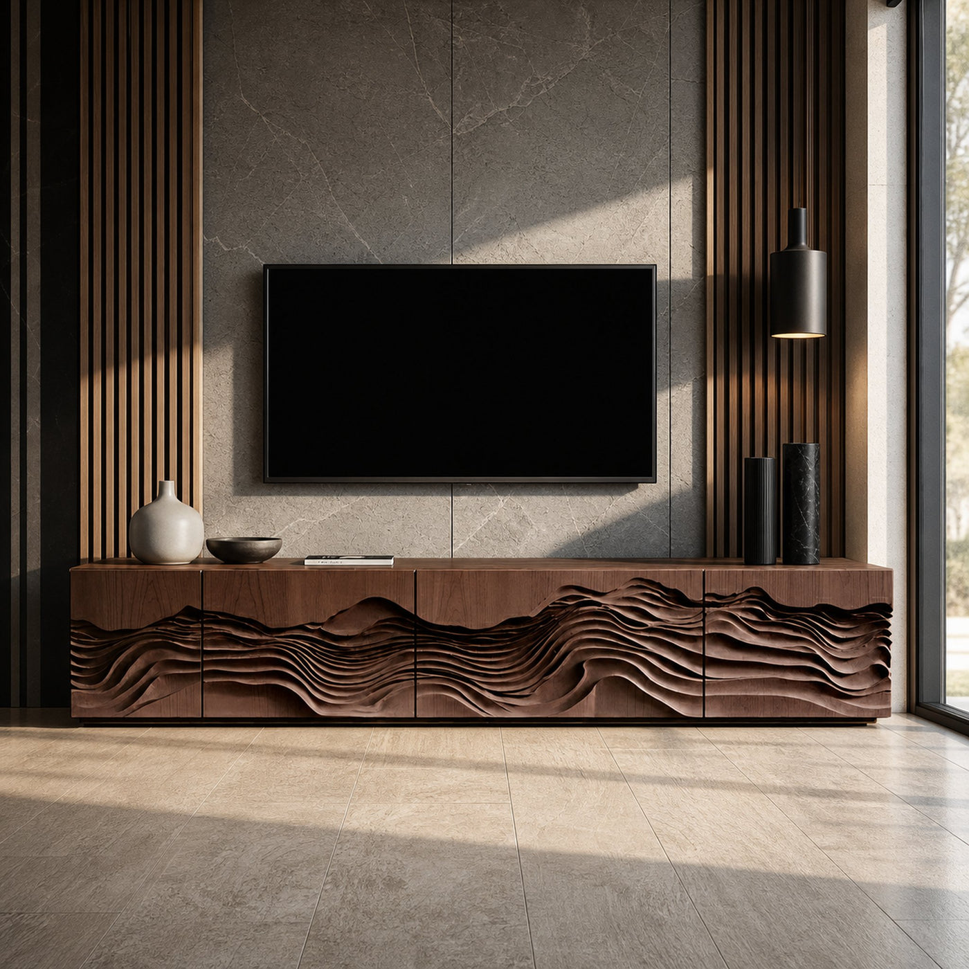 Mid Century TV Table For Living Room Design - product view 7