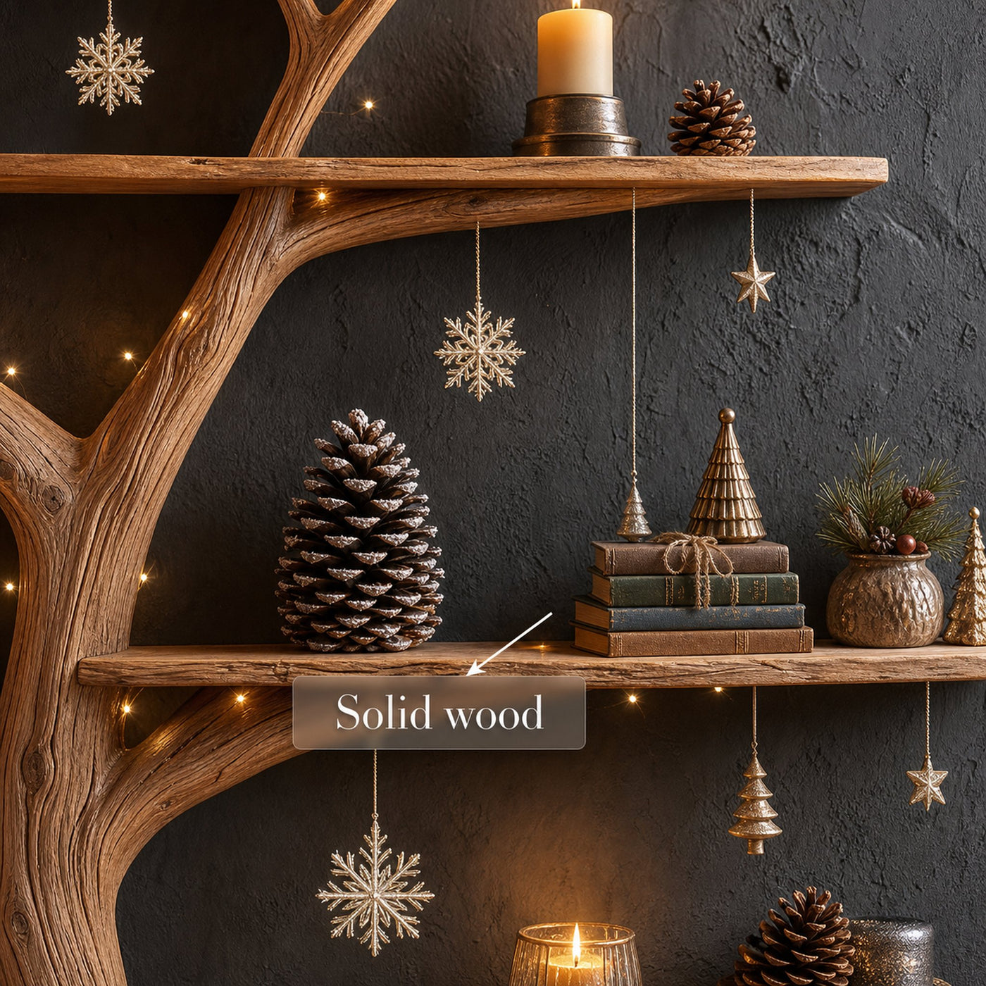 Mid Century Tree Bookshelf Living Bedroom - product view 4