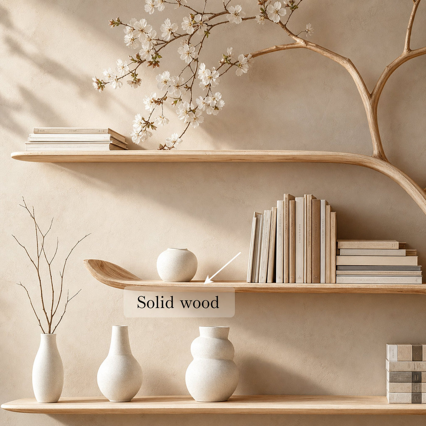 Mid Century Tree Bookshelf Modern Living Bedroom - product view 3