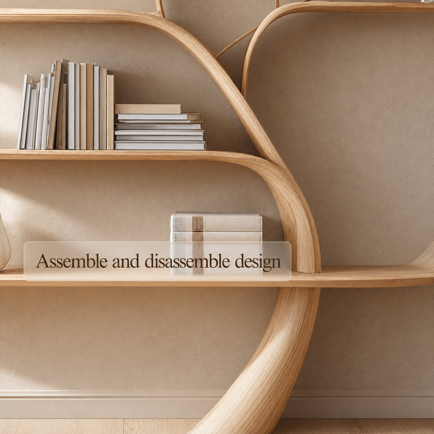 Mid Century Tree Bookshelf Modern Living Bedroom - product view 4
