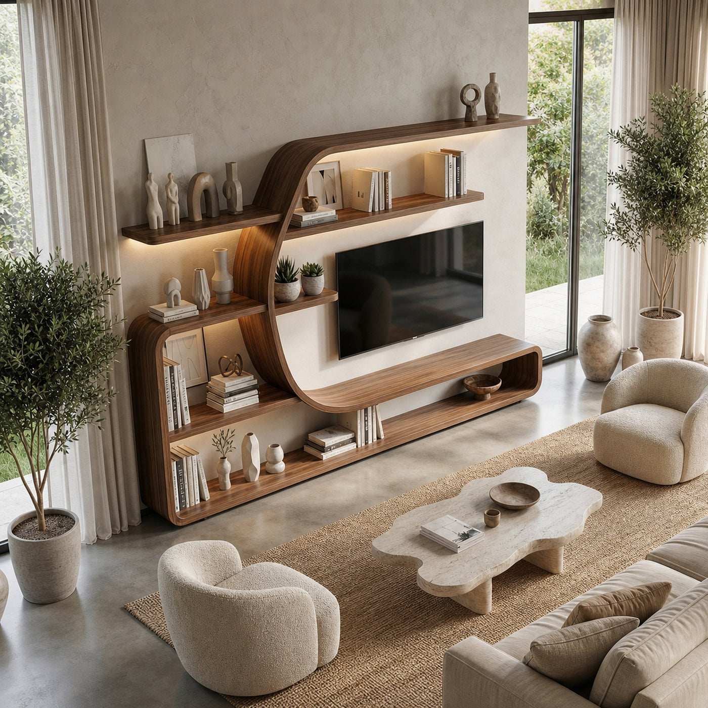 Furnishing the living room