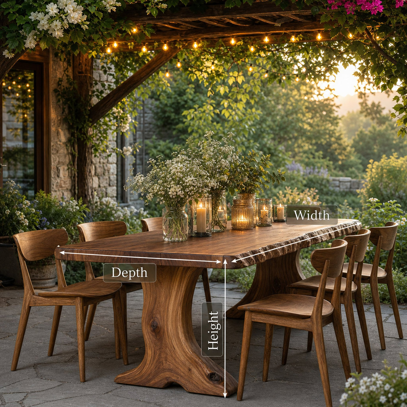 Mid Century Wood Kitchen Table For Everyday Meals - product view 7