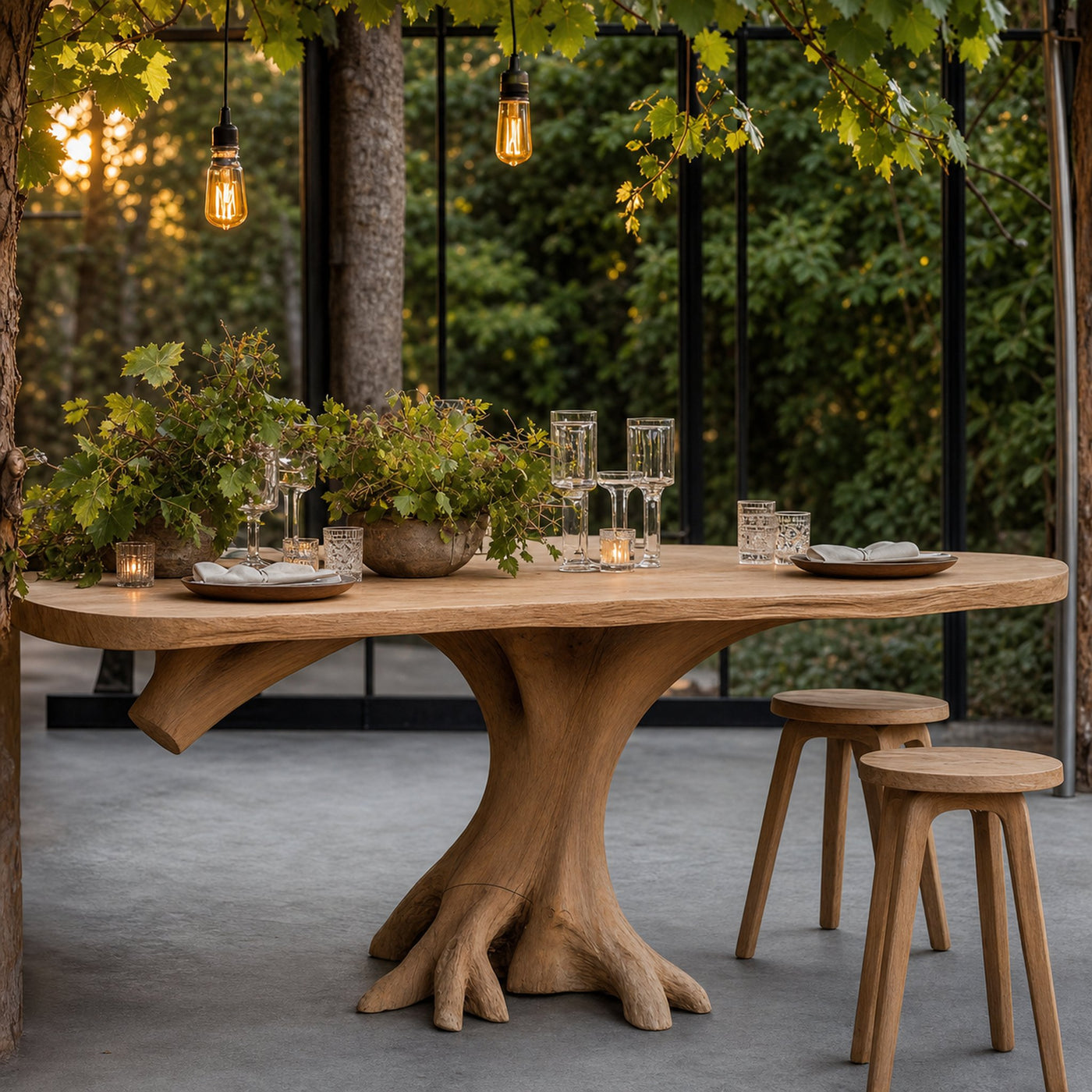 Mid Century Wood Table For Cozy Kitchen Corner - product view 4