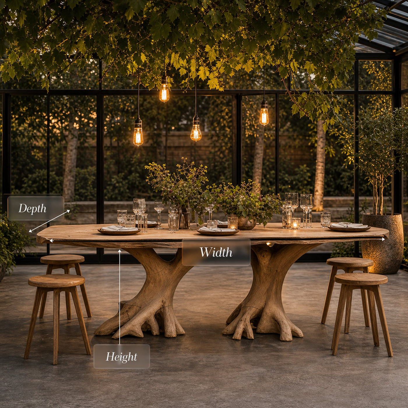 Mid Century Wood Table For Cozy Kitchen Corner - product view 7