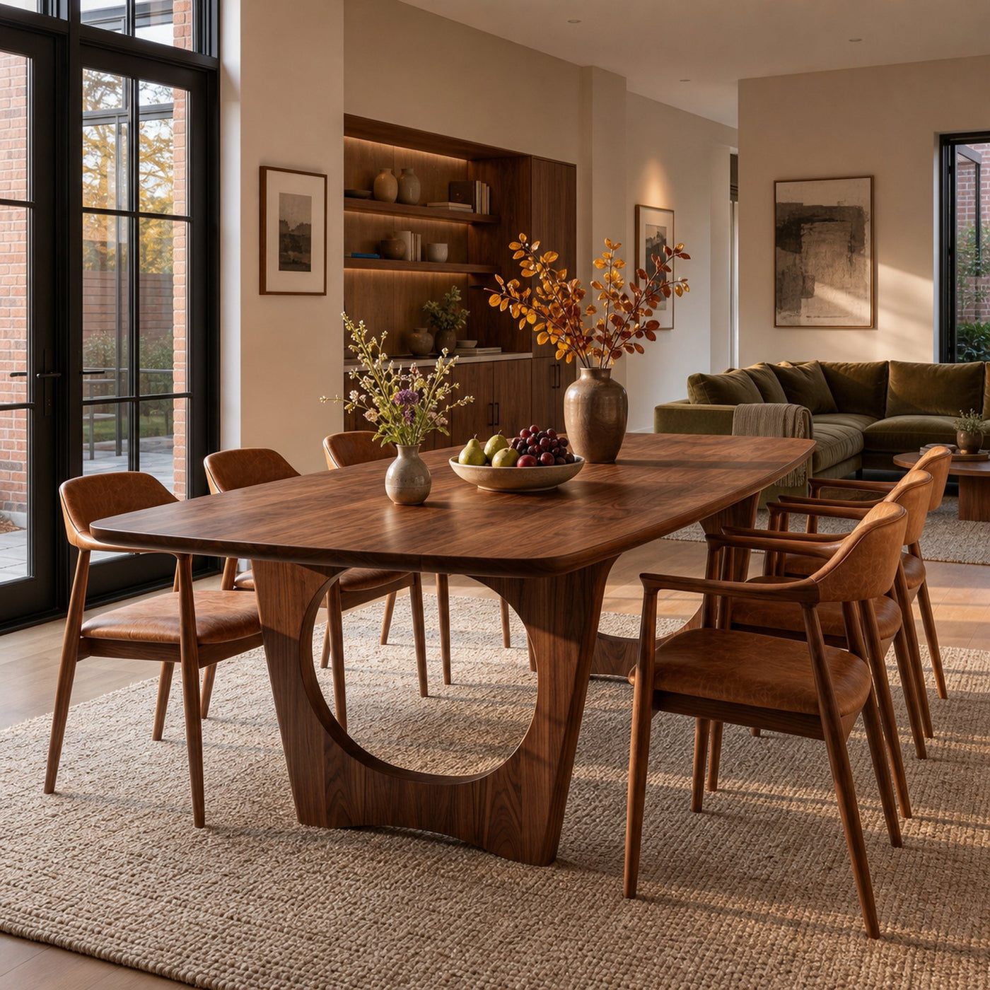 Mid Century Wooden Dining Table For Home - product view 7