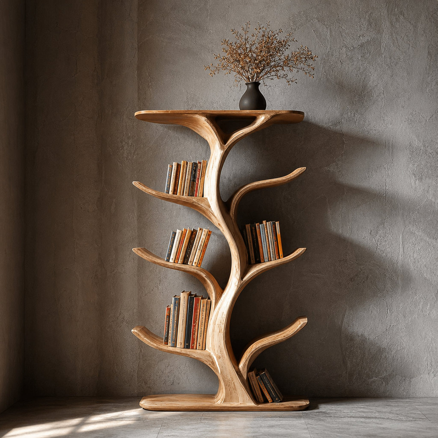 Midcentury Modern Tree Display Study Room