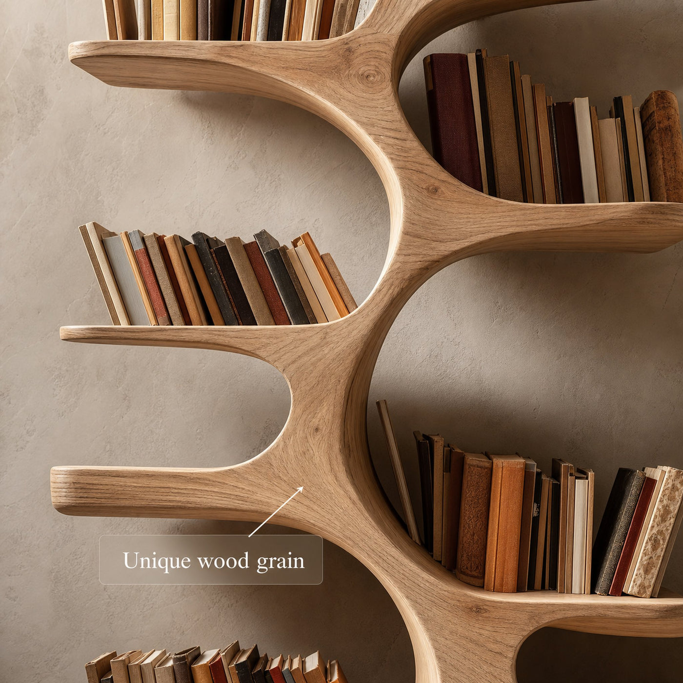 Midcentury Tree Bookcase Home Office - product view 3